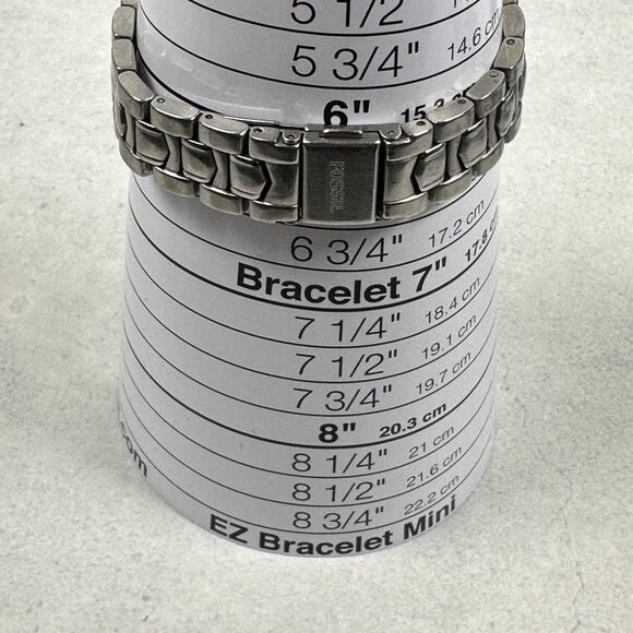 Fossil Arkitekt Watch Womens 23mm Rectangle Blue Dial Date Steel New Battery - Picture 12 of 12